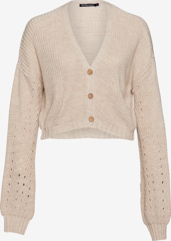 FRESHLIONS Strickjacke ' Josephine ' in Beige: predná strana