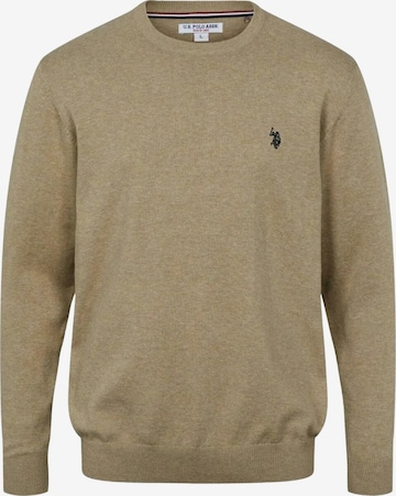 U.S. POLO ASSN. Trui 'Adair' in Beige: voorkant
