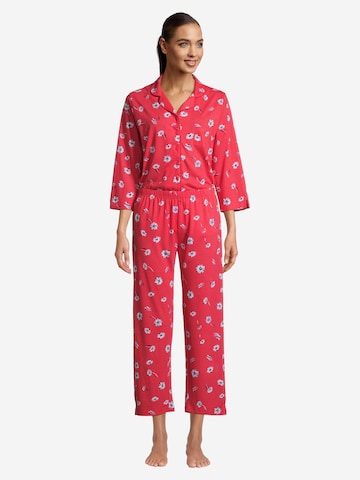 HAJO Pajama 'Premium Cotton' in Red