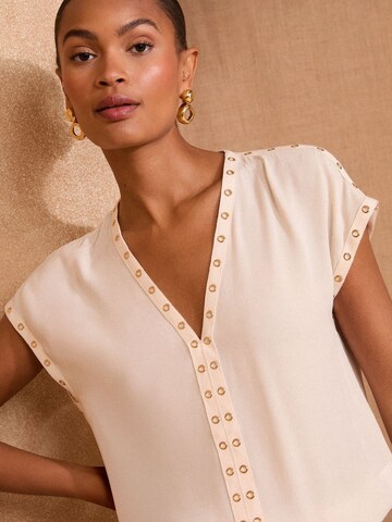 love & roses Bluse in Beige