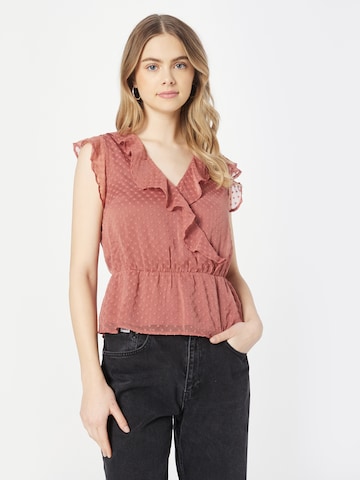 ABOUT YOU Blouse 'Ludmilla' in Roze: voorkant