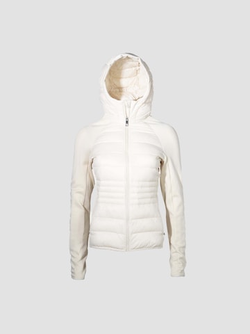 Giacca per outdoor ' Calypso Hybrid Hood ' di JACK1T in bianco: frontale