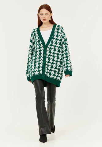 TOPTOP STUDIO Knit Cardigan in Green