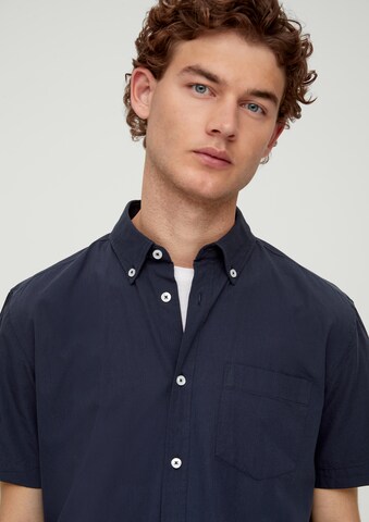 s.Oliver Regular fit Button Up Shirt in Blue