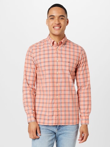 TOMMY HILFIGER Regular fit Button Up Shirt in Orange: front