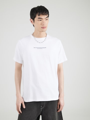T-Shirt 'ON THE RIDGE ROUTE' Kaotiko en blanc