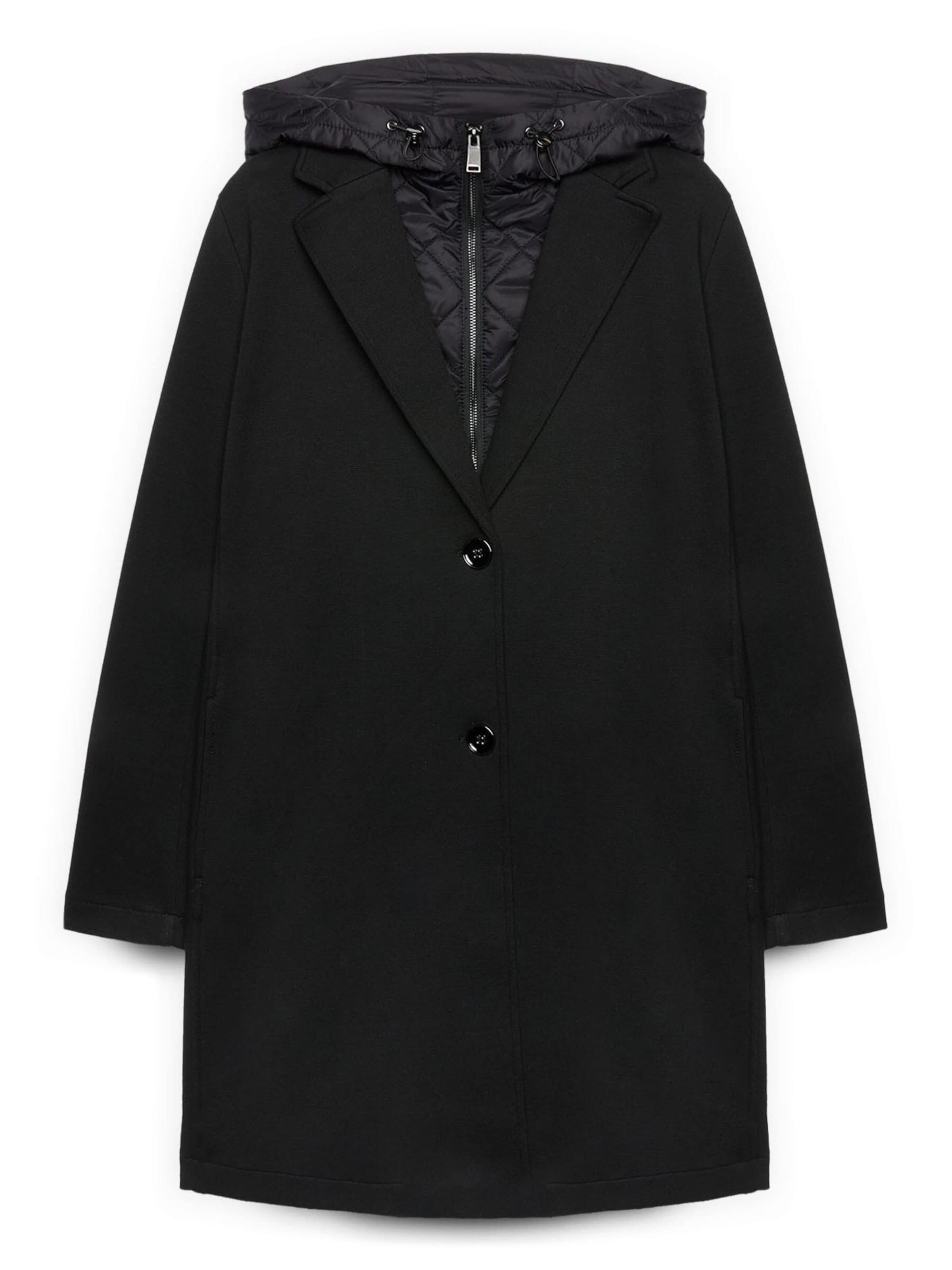 Cappotto invernale di Fiorella Rubino in nero: frontale