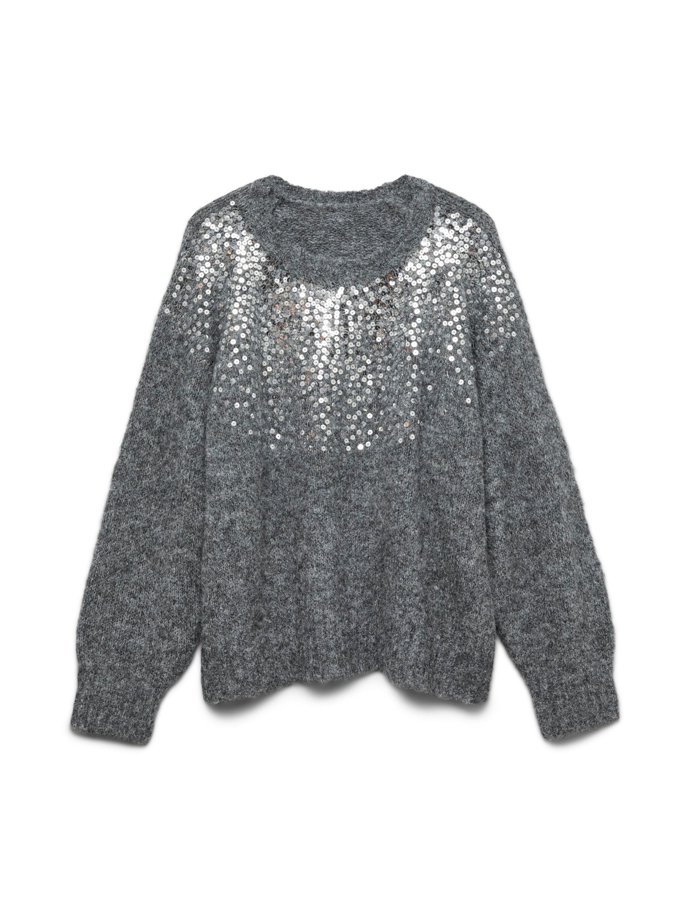Pull-over VERO MODA en gris : devant