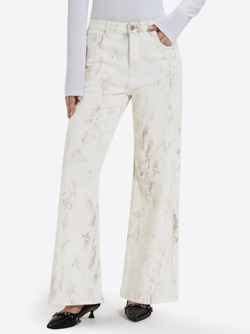 Wide leg Jeans de la Imily Bela pe alb: față