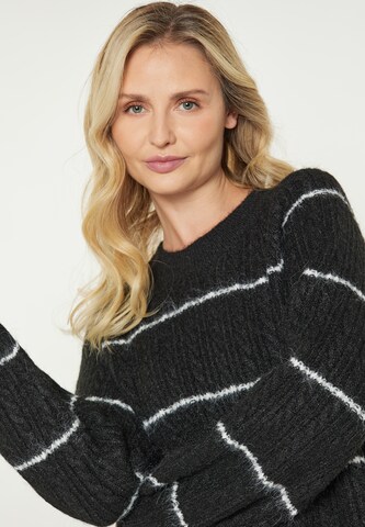 usha BLUE LABEL Strickkleid in Schwarz