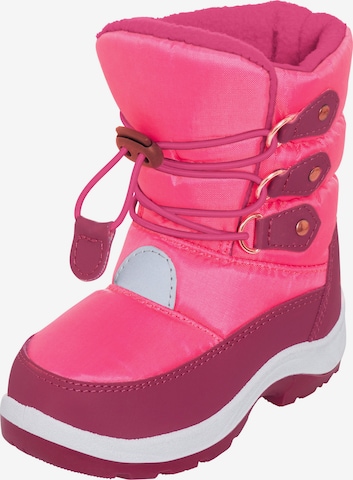 PLAYSHOES - Botas de nieve en rosa: frente