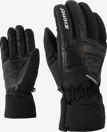 ZIENER Athletic Gloves 'GLYXUS' in Black: front