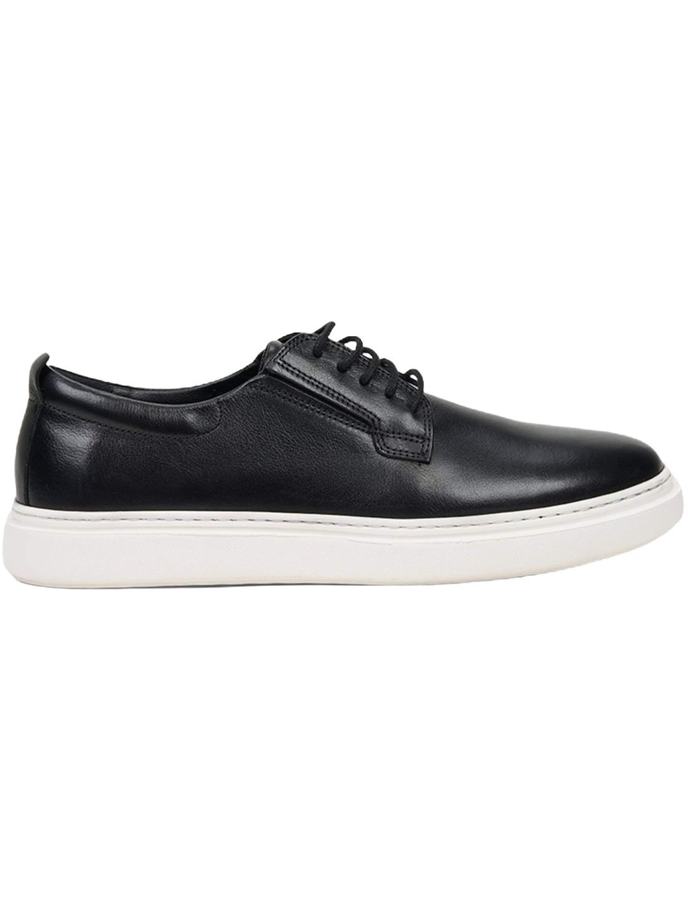 Desa Athletic lace-up shoe 'Lässige Spitze' in Black: front