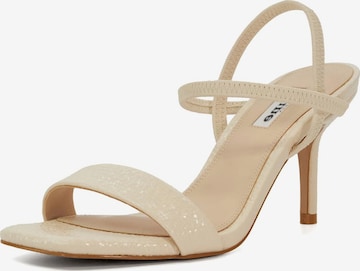 Sandales à lanières 'METHODICAL' Dune LONDON en beige : devant