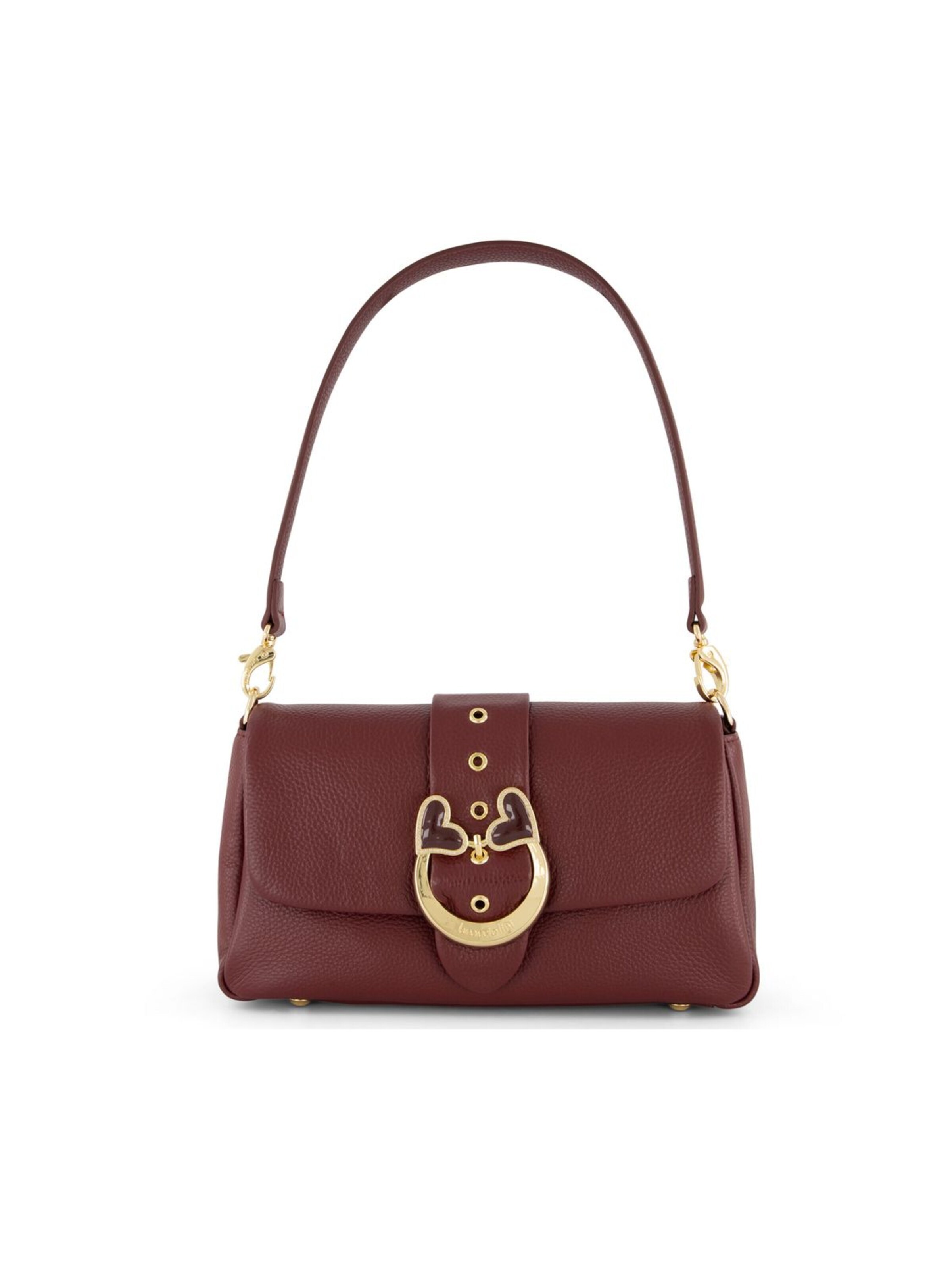 Borsa a spalla 'Baroque' di Braccialini in rosso: frontale
