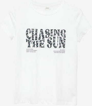 s.Oliver T-Shirt in Weiß: Vorderseite