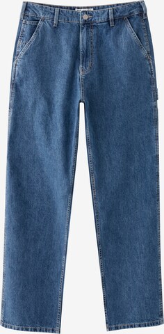 Pull&Bear Loosefit Jeans in Blauw: voorkant