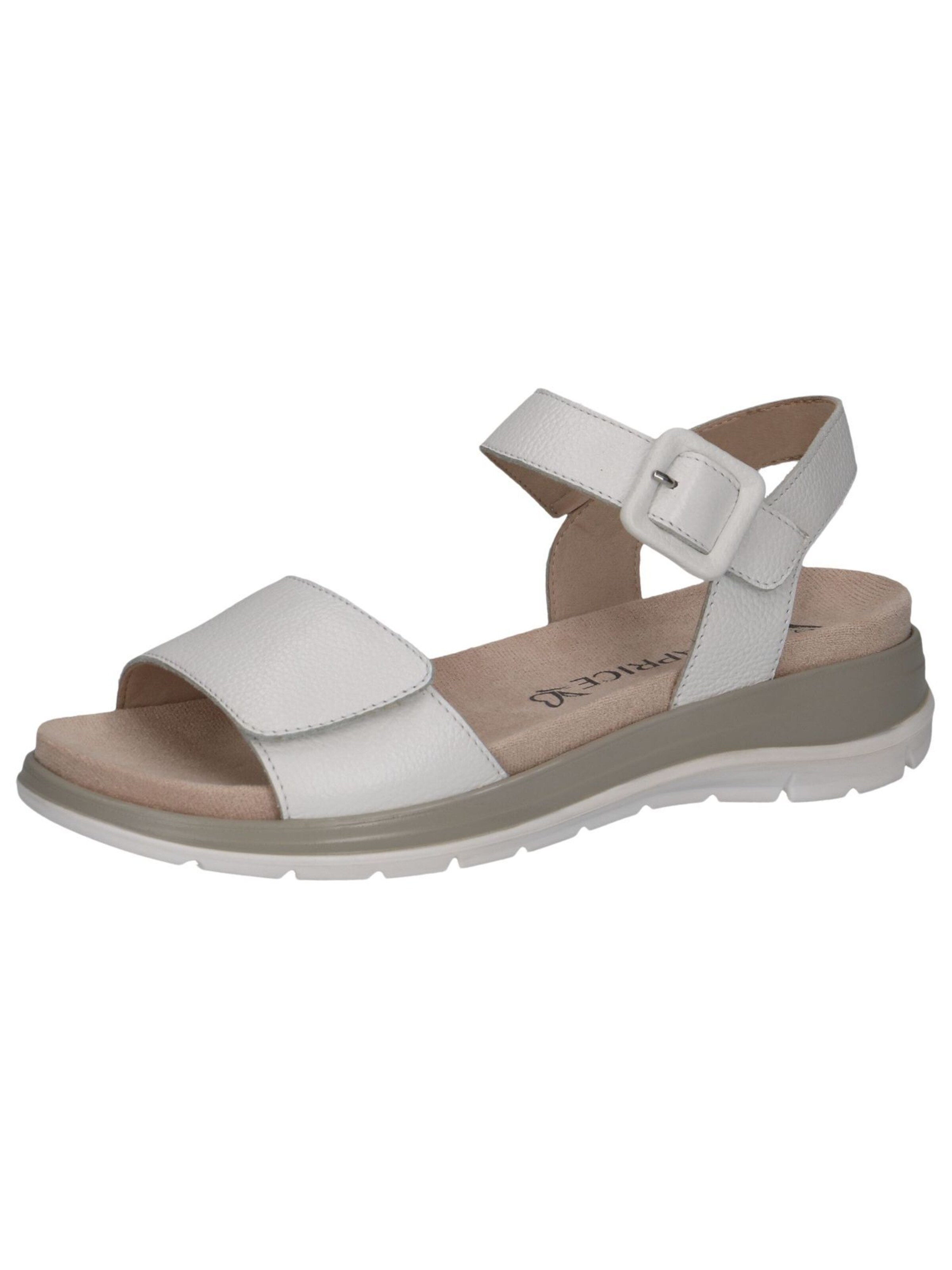 CAPRICE Strap Sandals in White: front
