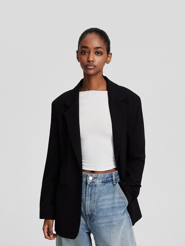 Bershka Blazers in Zwart: voorkant