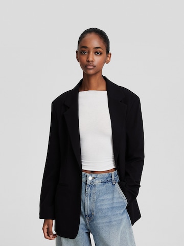 Blazer Bershka en noir : devant