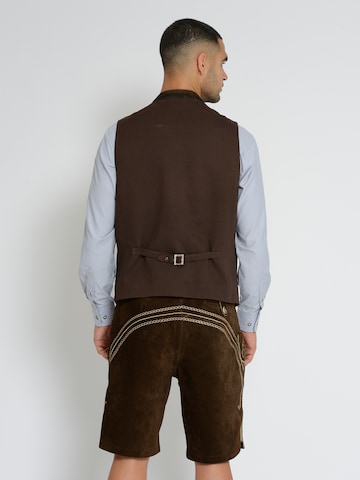 Rißberg Traditional vest in Brown