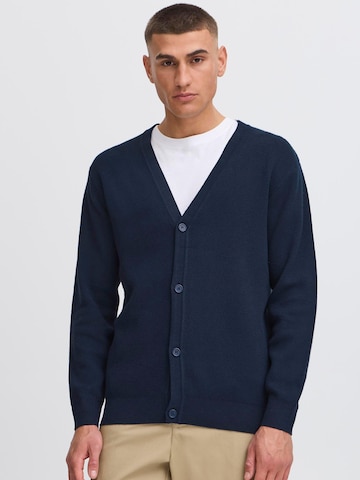 !Solid Gebreid vest 'Finto' in Blauw: voorkant