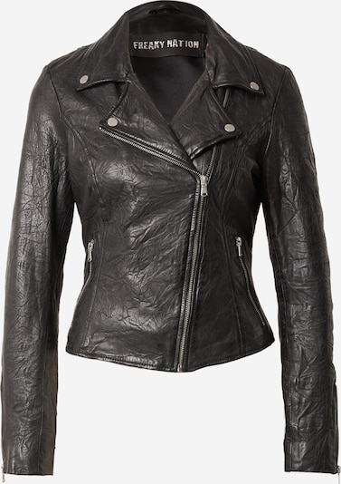 FREAKY NATION Prijelazna jakna 'Bezzi' u crna / srebro, Pregled proizvoda