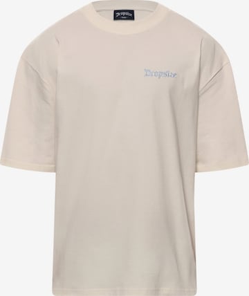 Dropsize T-Shirt in Beige: Vorderseite