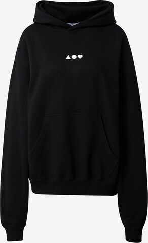 NU-IN - Sweatshirt em preto: frente