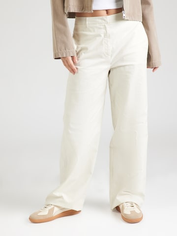 Marc O'Polo Wide Leg Hose in Beige: Vorderseite