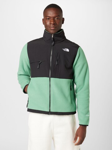 THE NORTH FACE Функциональная флисовая куртка 'Denali' в Зеленый: спереди