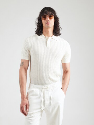 Pull-over 'SLHCHANCE' SELECTED HOMME en beige : devant