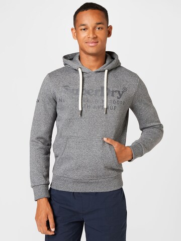 Superdry Sweatshirt 'Venue' in Grijs: voorkant