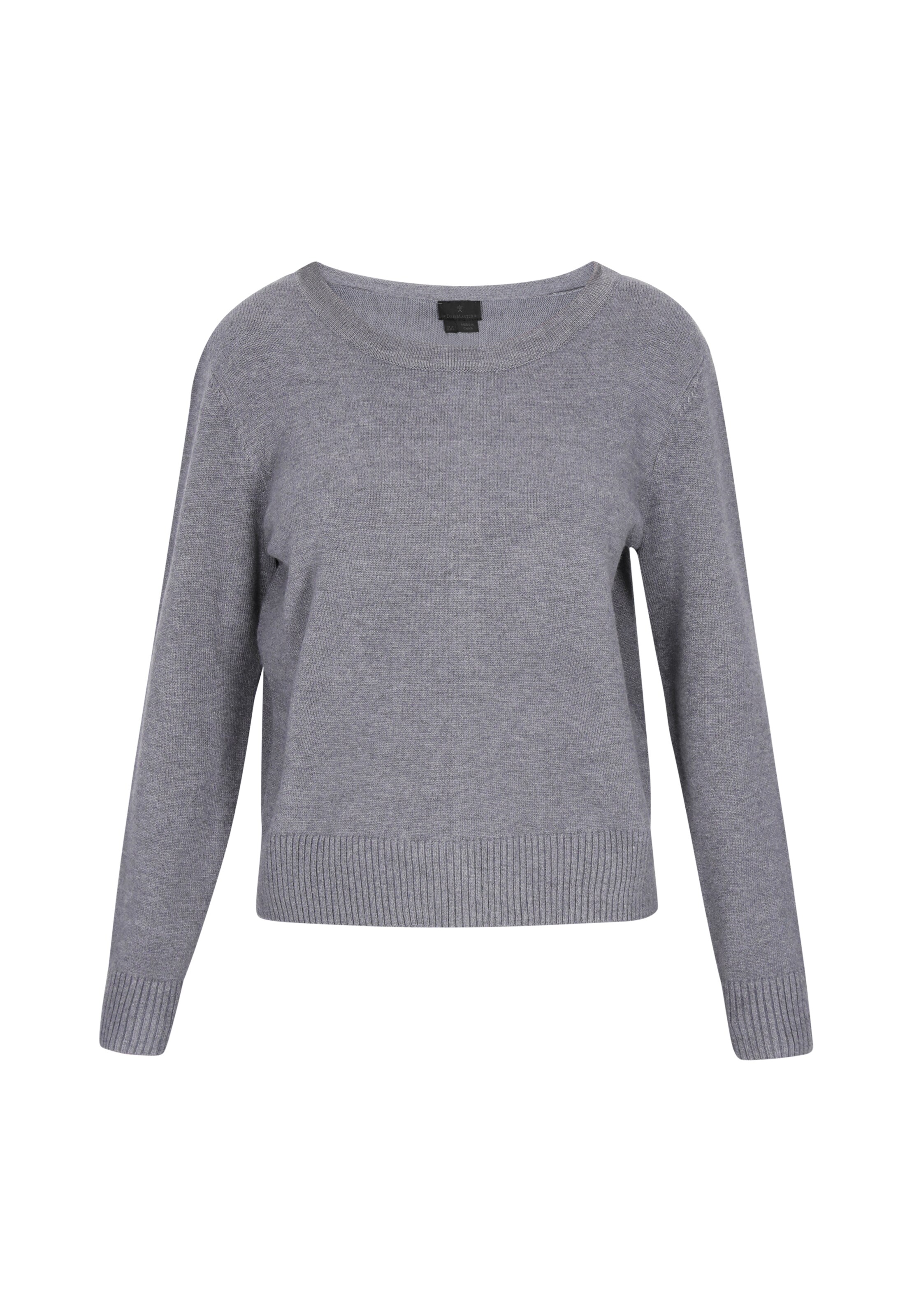 DreiMaster Klassik Вязаная кофта в Серый: спереди