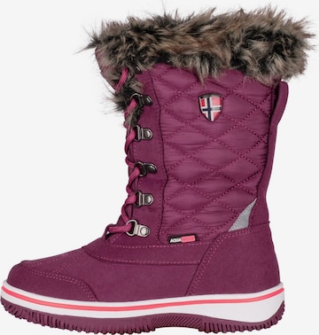 TROLLKIDS Snow Boots in Red: front