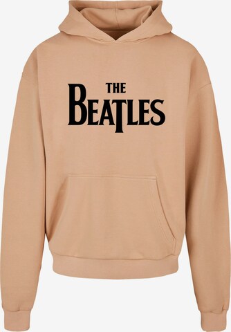 Merchcode Sweatshirt 'Beatles - Headline' in Bruin: voorkant