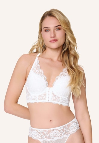 LingaDore Bralette Bra in White: front