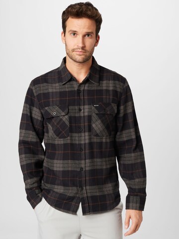 Brixton - Ajuste regular Camisa 'BOWERY' en negro: frente