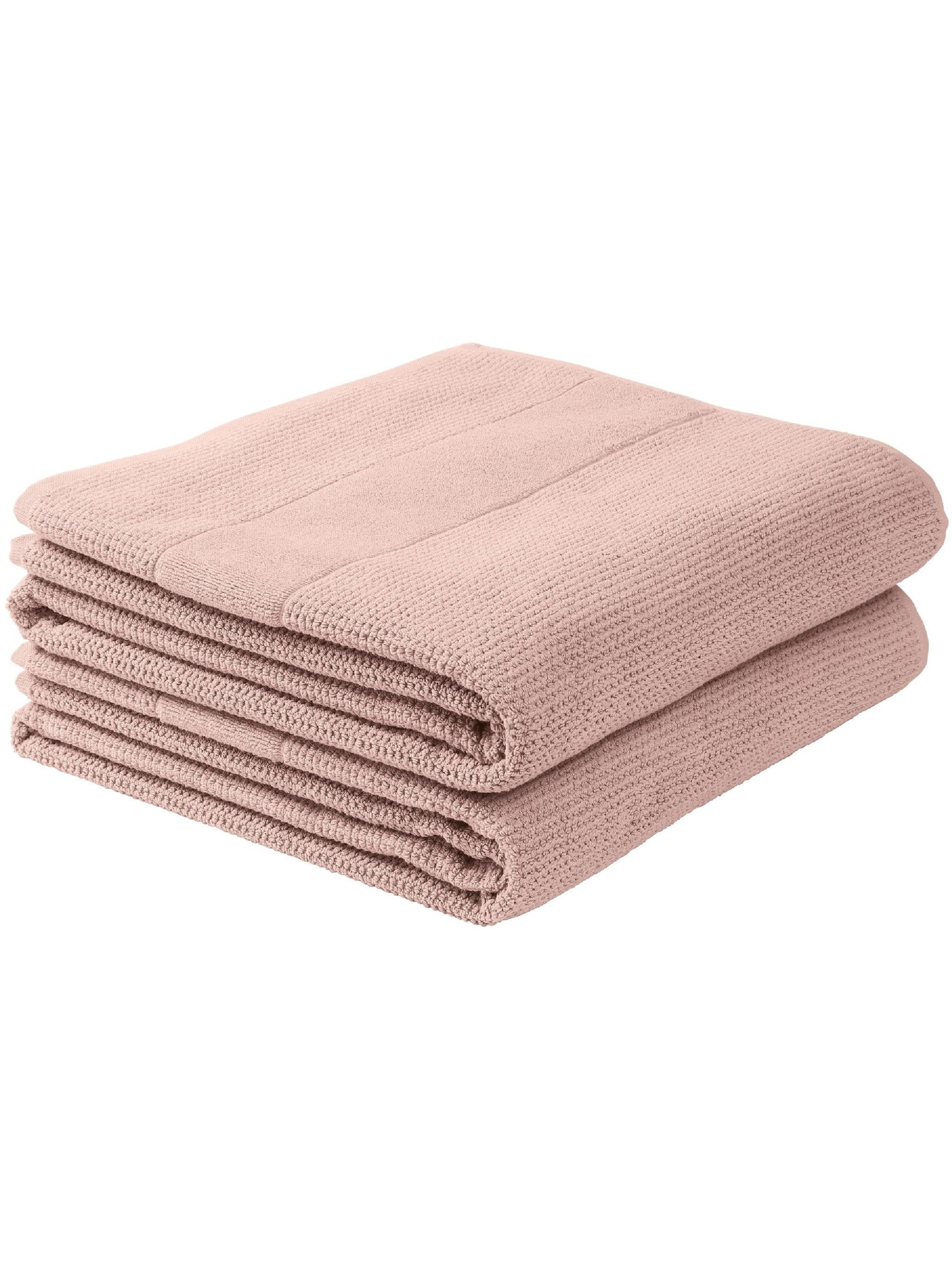 SCHIESSER Handtuch 'Duschtuchset Turin - 2-teilig'‌‌‌‌‌‌ in Pink: Vorderseite