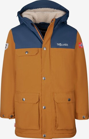 TROLLKIDS Outdoor jacket 'Gudvangen' in Brown: front