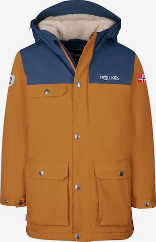 TROLLKIDS Outdoorjacke 'Gudvangen' in Braun: predná strana