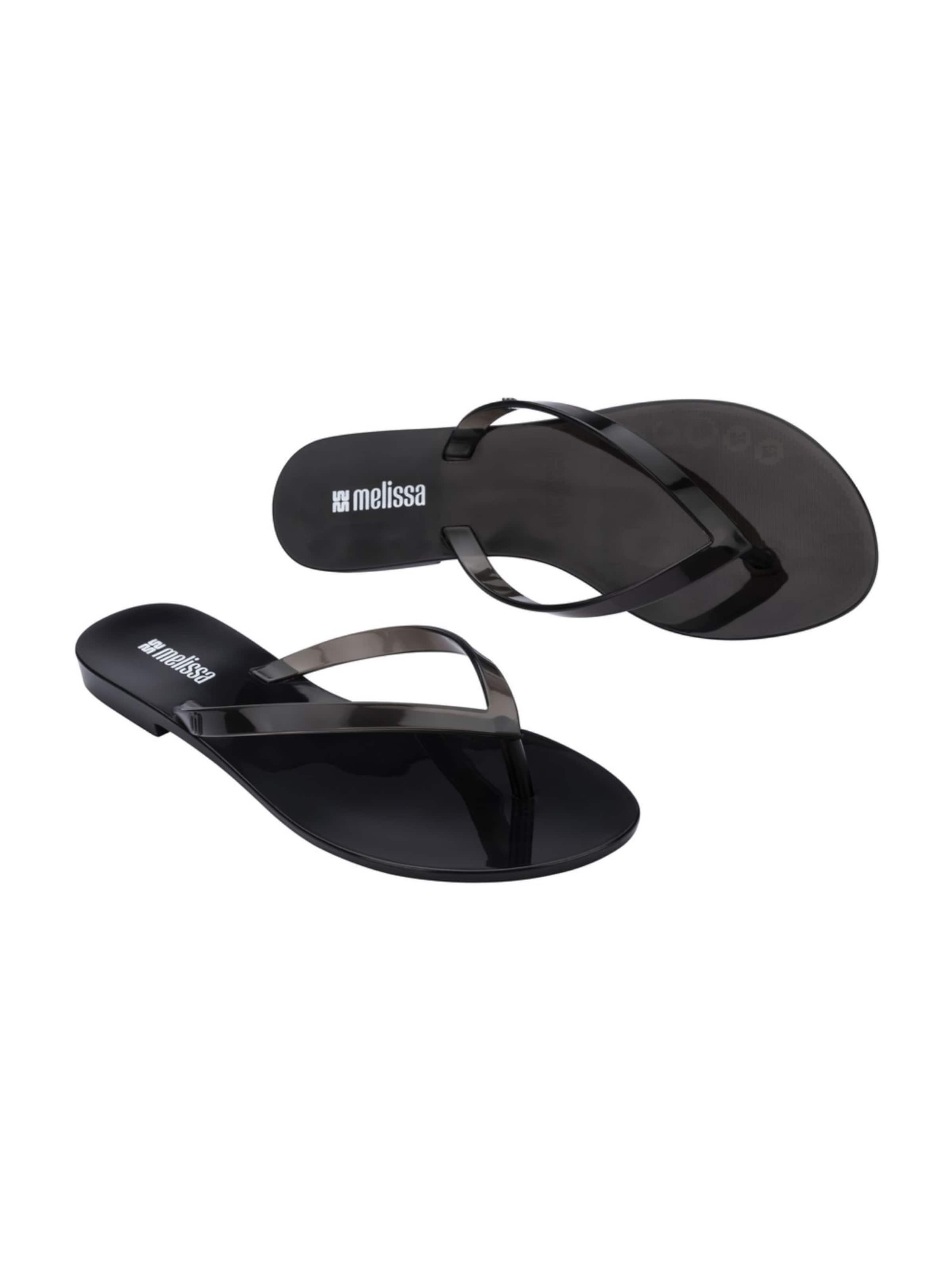 MELISSA T-Bar Sandals 'Harmonic Jelly' in Black