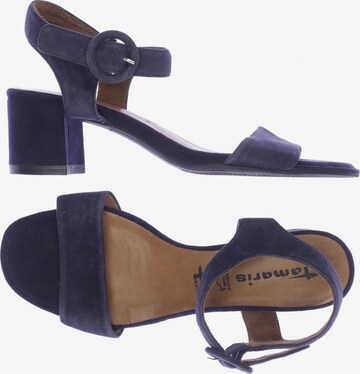 TAMARIS Sandals & High-Heeled Sandals in 40 in Blue: front