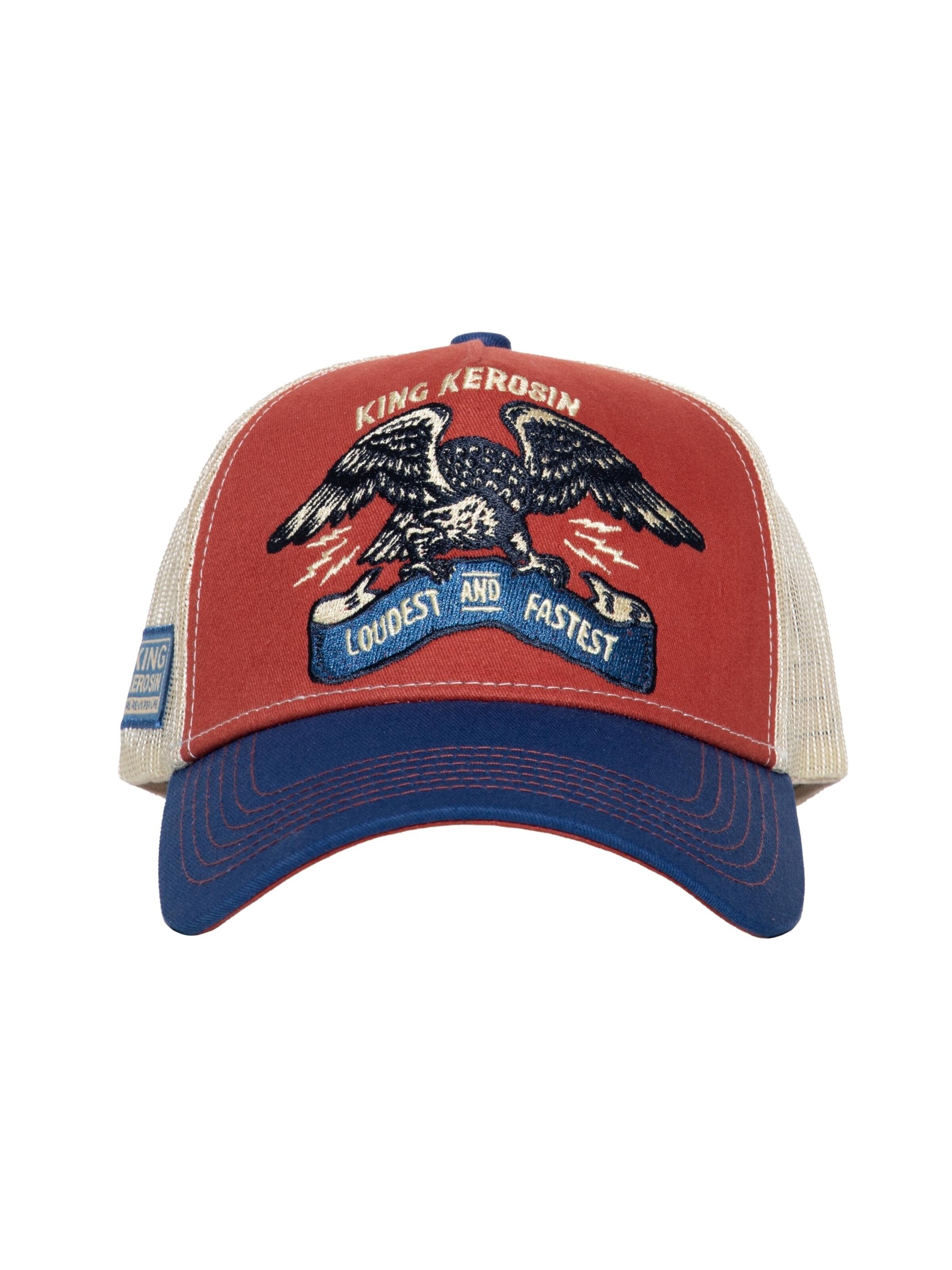King Kerosin Cap 'Loudest & Fastest' in Red