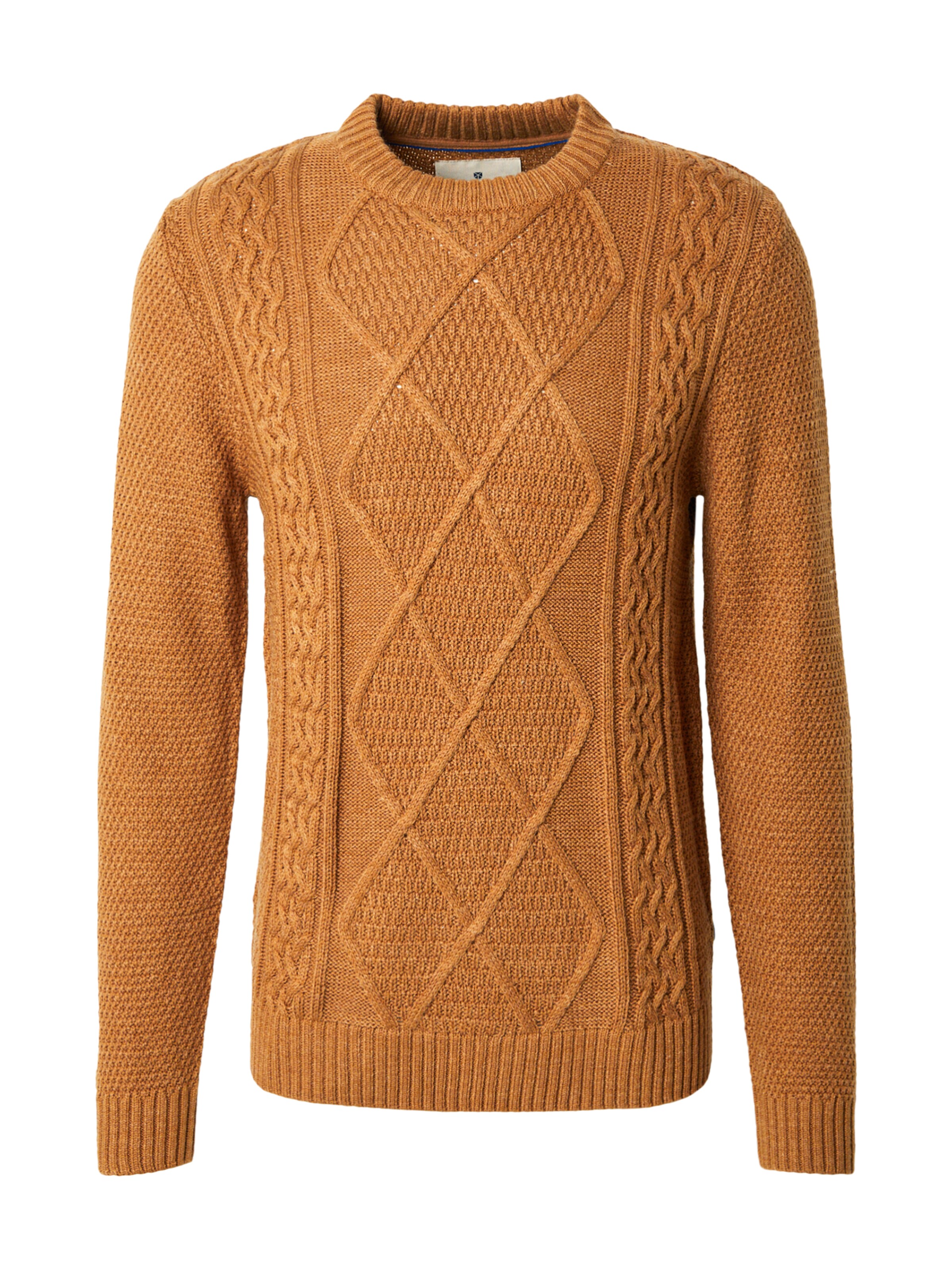 JACK & JONES Sweater 'JPRBLUDiogo' in Brown: front