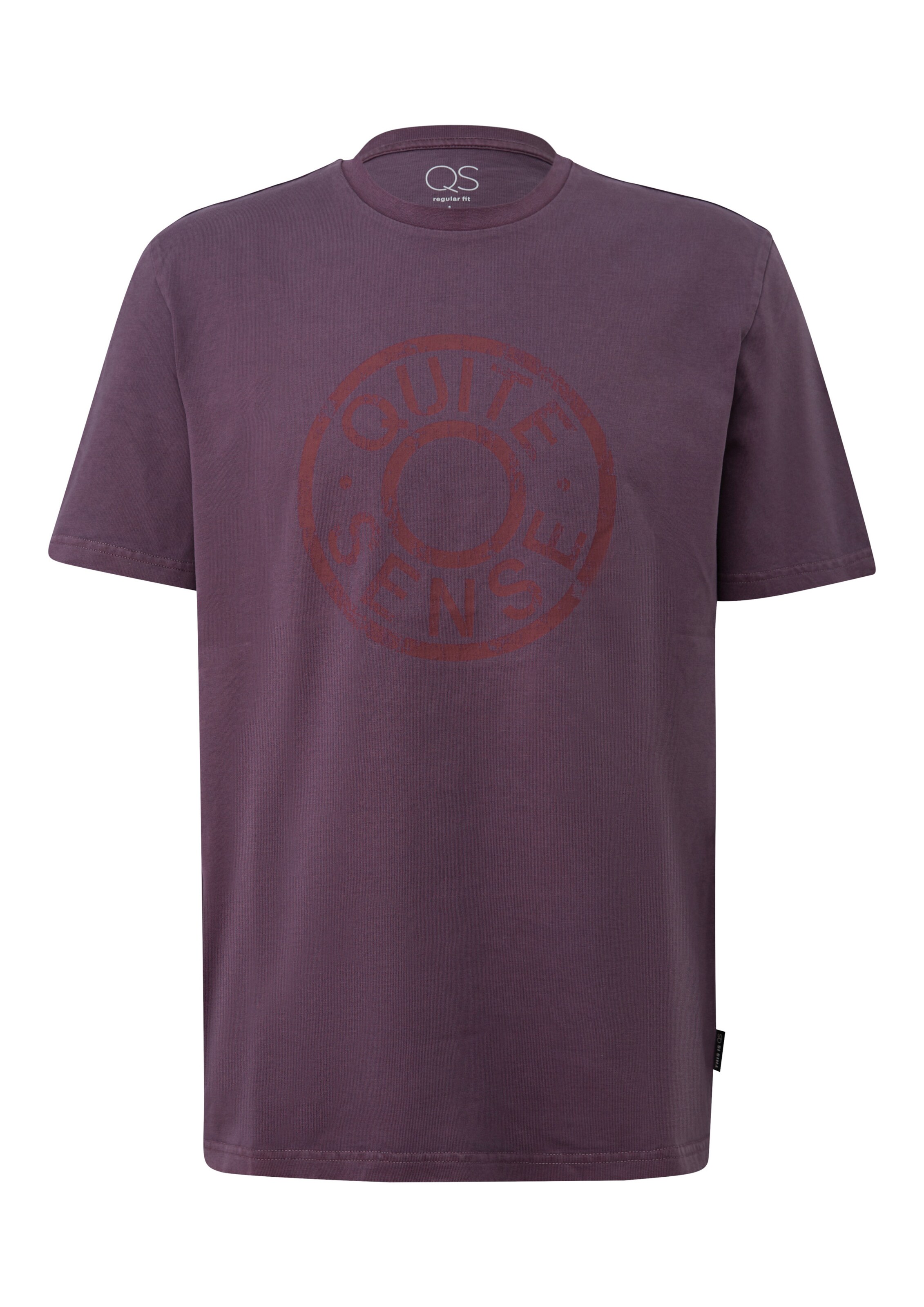 T-Shirt QS en violet : devant