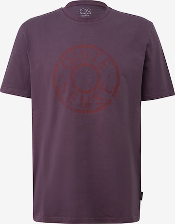 T-Shirt QS en violet : devant