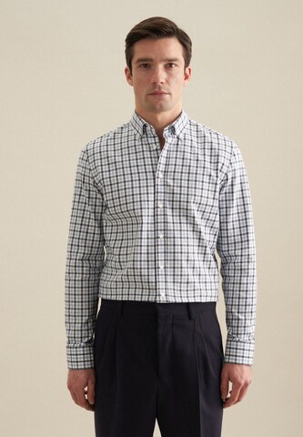 SEIDENSTICKER Regular fit Button Up Shirt in Blue: front