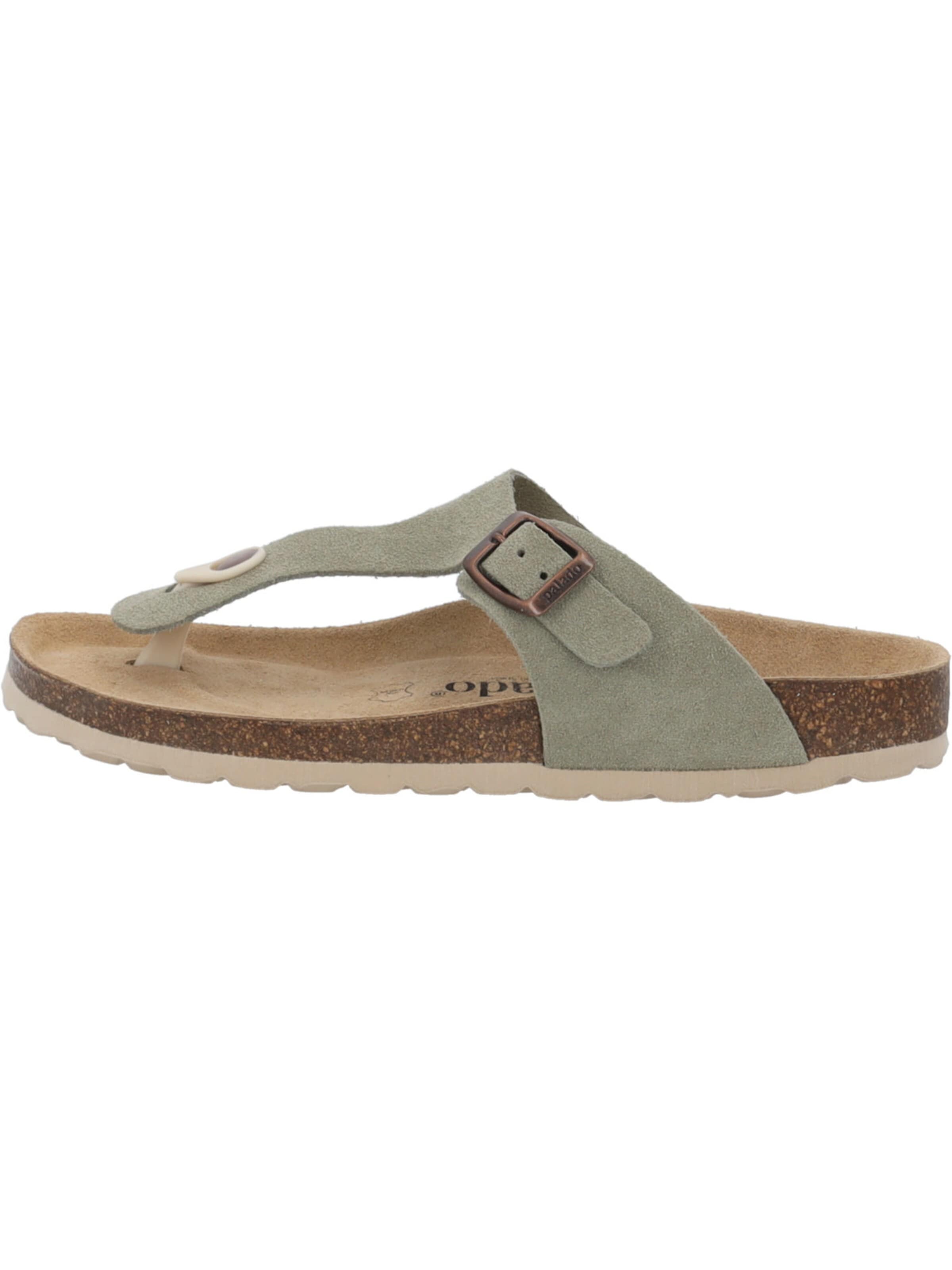 Palado T-bar sandals 'Palado Kos Suede Premium Leather' in Green