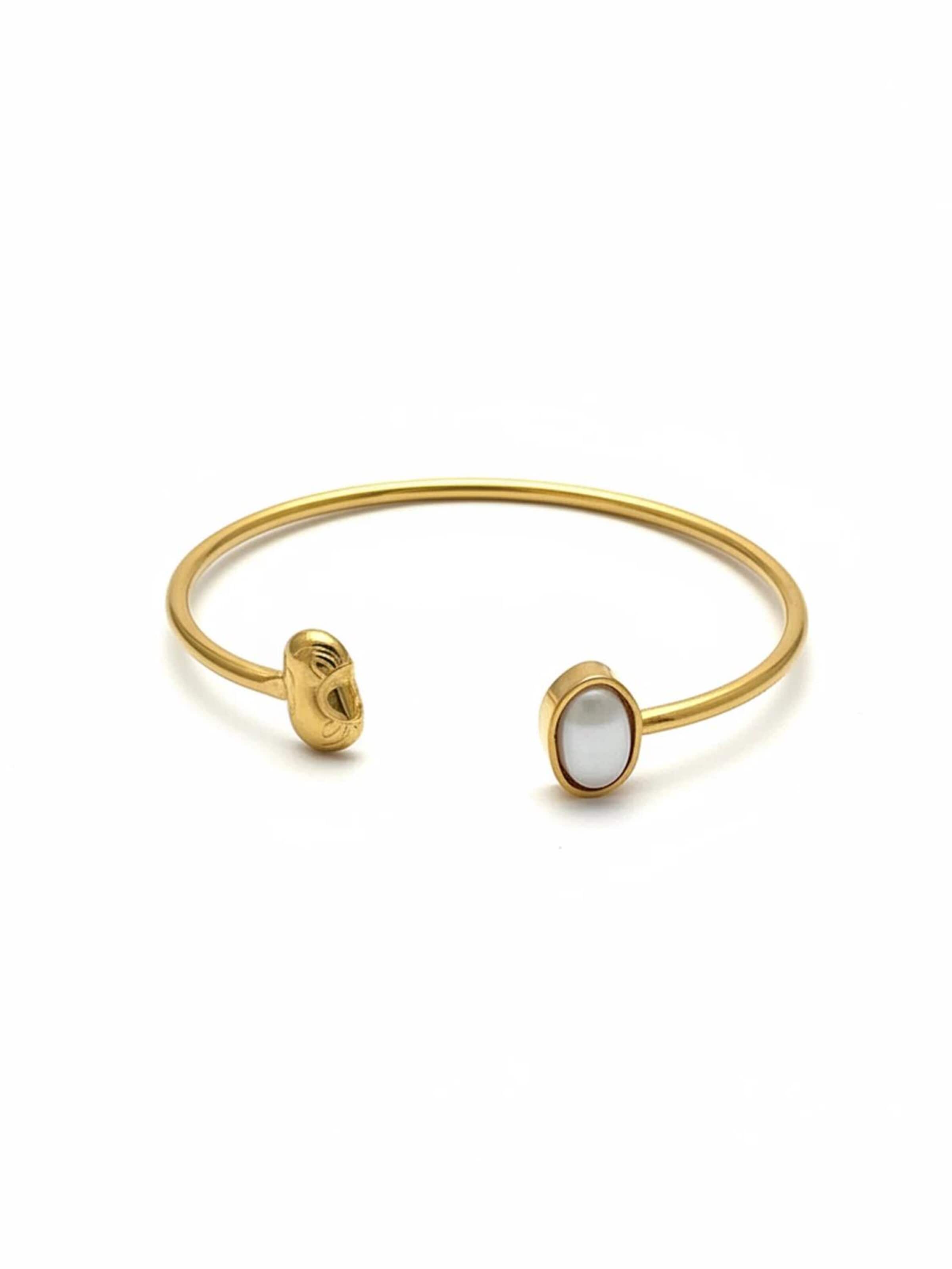 Bracelet 'Perla' ETNÉE en or : devant